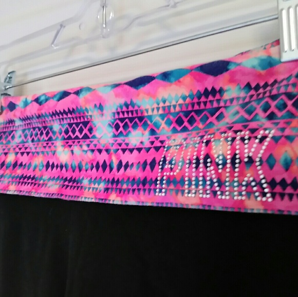 PINK Victoria's Secret Pants - Victoria's Secret PINK Yoga Pants Bling Capri